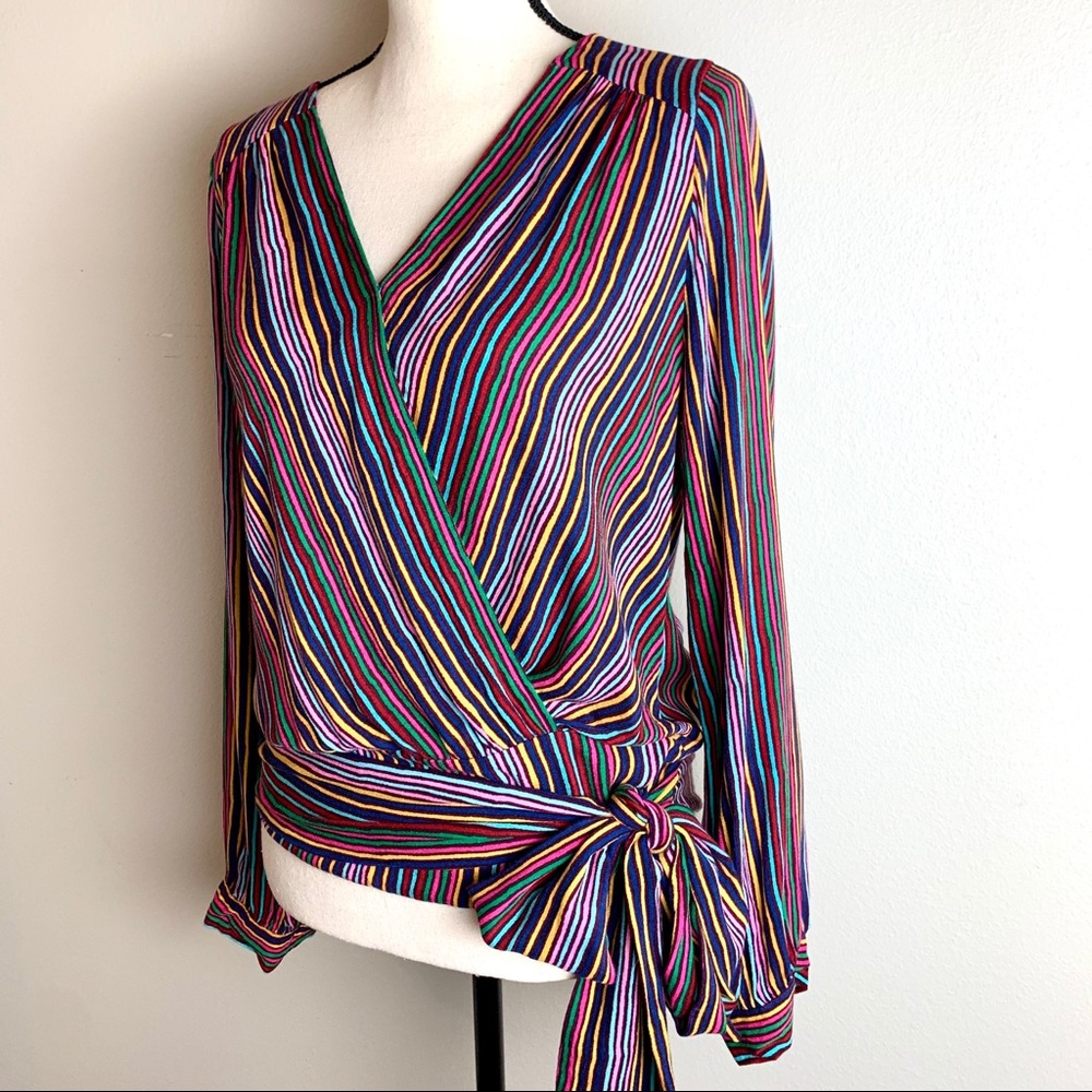 Sandy & Sid Striped Tie Top Medium